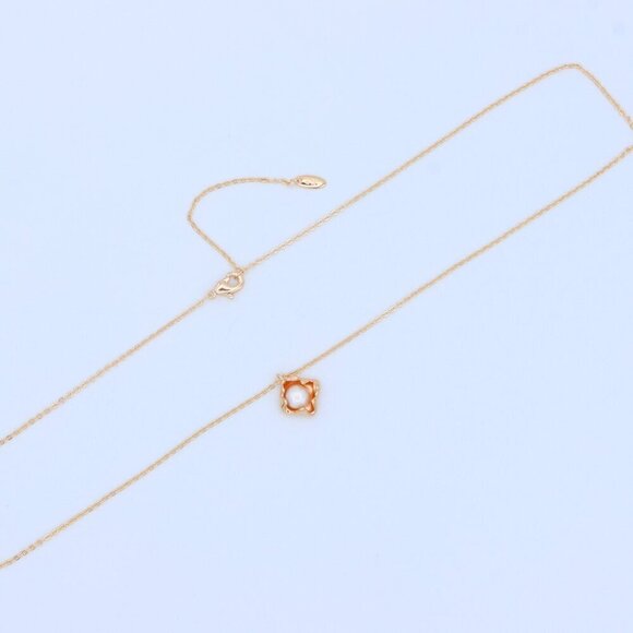 "Elegant Rose Gold Pearl Pendant Necklace for Women, XPNL1912 - Picture 9 of 13